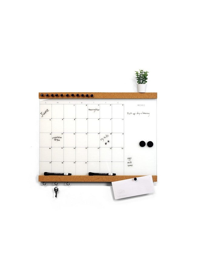 ثري باي ثري لوحة سياتل جلاسينكورك الشهرية القابلة للمسح الجاف والفلين مقاس 24 × 18 بوصة مع علامات ودبابيس دفع ومغناطيس للمذكرات والصور والقوائم والمزيد في ديكور المكتب أو المنزل أو المدرسة - Image 2