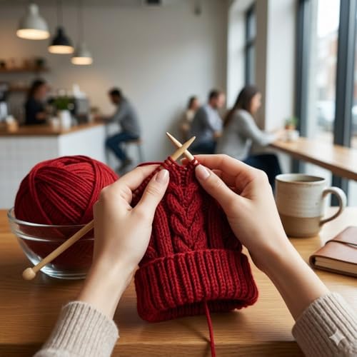 itsy-bitsy Itsy Bitsy Velvet Touch Knitting Yarn 100% Acrylic Red 200m 100g | Soft Aran Weight Crochet & Knitting Wool for DIY Projects & Handmade Creations Crafting - Image 3