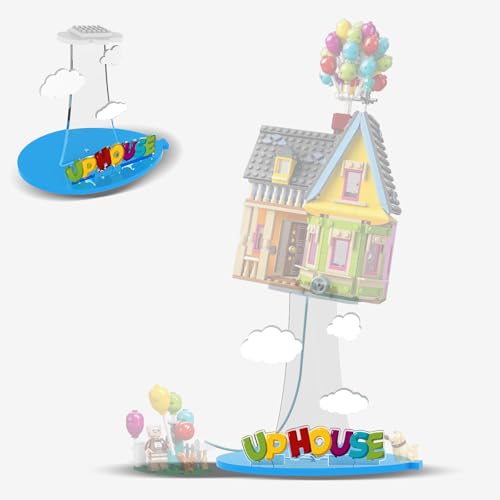 NAOCARD Acrylic Display Stand for Lego Up House Building Toy Set Display Bracket Compatible with Lego 43217 Only Stand Model Not Included - Image 1