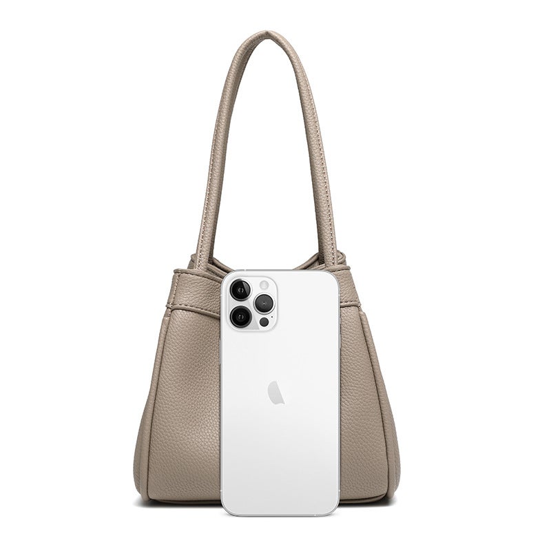 Niche Bucket Bag, Fashionable New Box Bag, Hand-Held Small Square Bag, High-End Women'S Large-Capacity Bag - Image 2