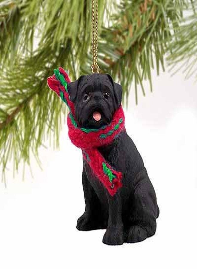 Conversation Concepts Pug Tiny Miniature One Christmas Ornament Black - Delightful! - Image 2