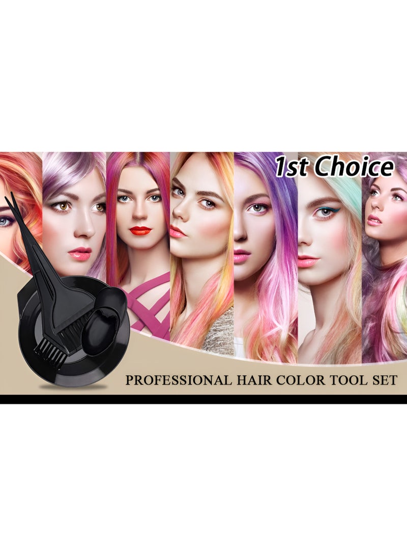 MOMENT MOMENT Hair Dye Application Kit with Mixing Bowl, Tinting Brushes, Shower Cap and Gloves, 7-Piece Professional Set, Hair Brush, Professional, Easy to Apply, Applicator, Quick Color for Home Use  - Image 3