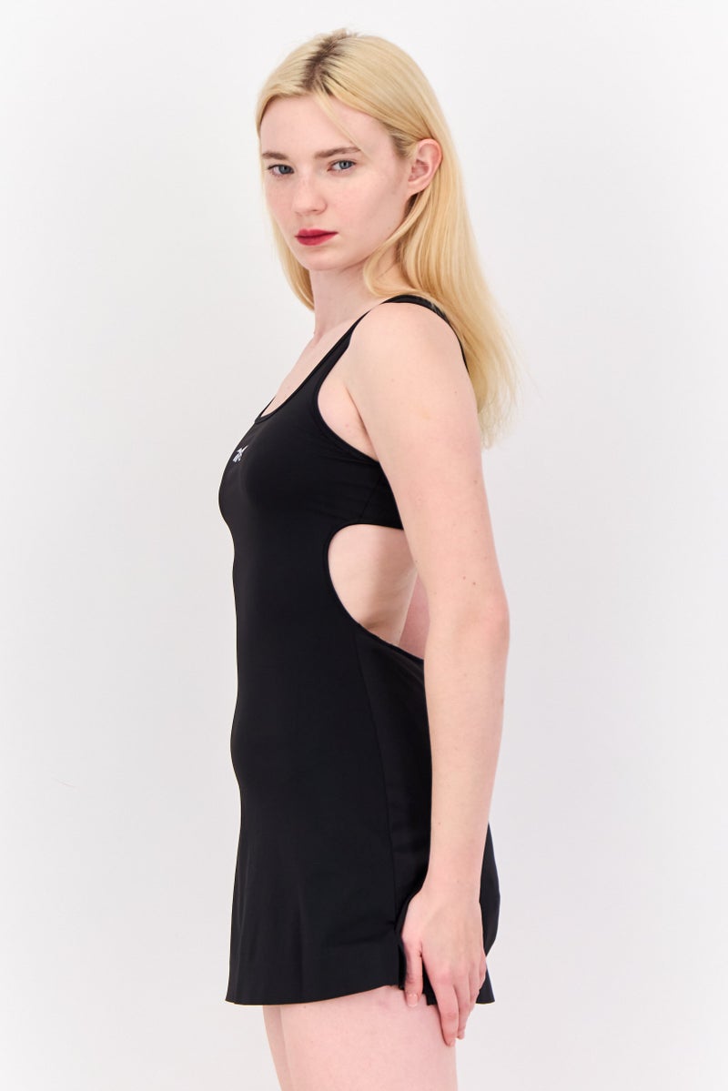 Reebok Women Sportswear Fit Sleeveless Tennis 2 in 1 Dress And Shorts, Black  - Image 3