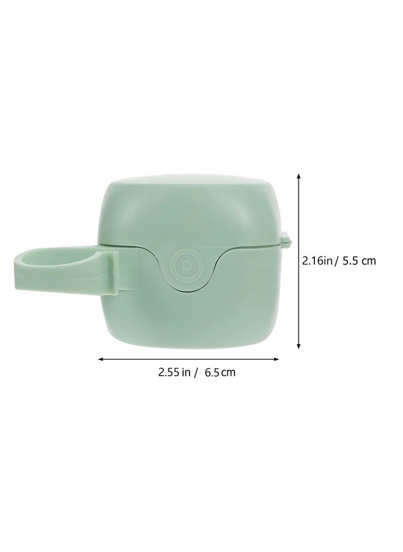 Pacifier Case Pacifier Holder Case Pacifier Clip, Binky Holder Case Pacifier Box Pacifier Accessories, Macaron Color, Safe BPA Free Pacifier Case (4 Pack, Grapefruit Orange, Mint Green)