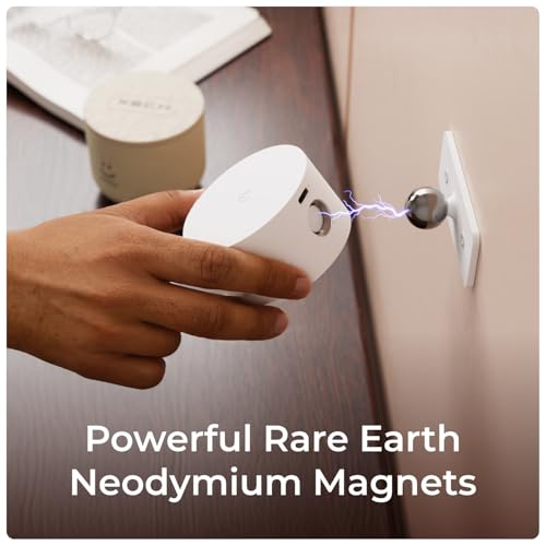 Xech Rechargeable Magnetic Wall Light | Stick-On or Screw Mount | Touch Control LED Lamp | 3 Brightness Levels | USB-C Warm White Light | Rotatable Detachable Head (Magmount) (White) - Image 2