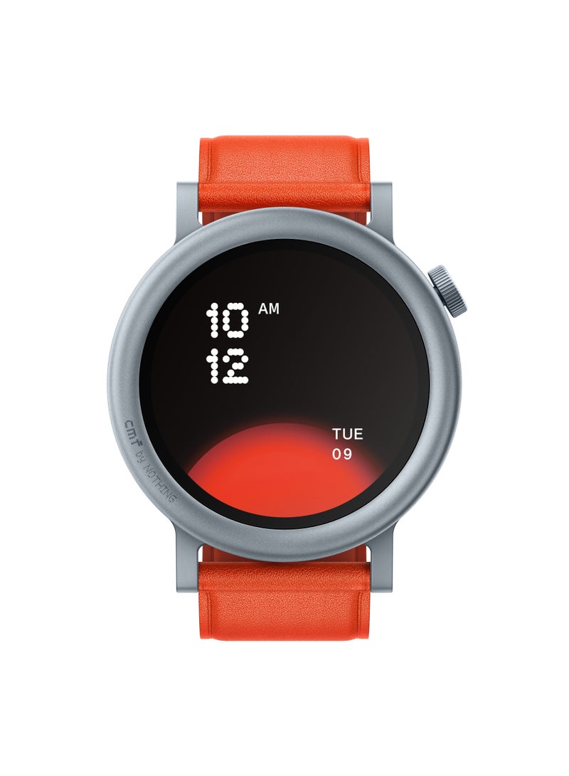 cmf by NOTHING Watch Pro 2, 1.32" AMOLED Display, Built-in multi-system GPS, 120 Sports Modes, Smart Sleep Algorithm, Bluetooth calling with AI noise reduction, Official Authorization, Orange - Image 2