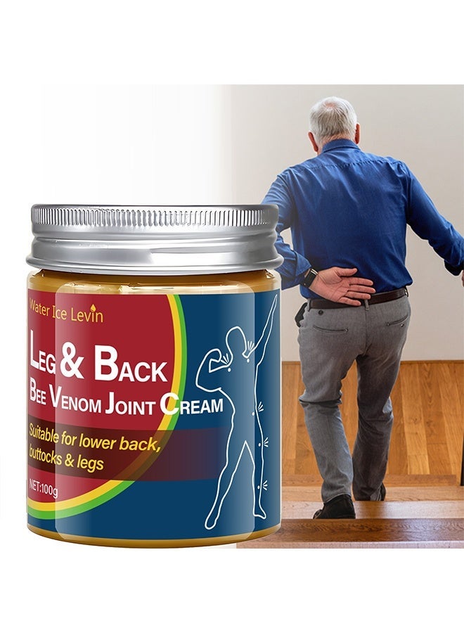أبترين Leg  Back Bee Venom Joint Cream 100g, Quickly Eliminate Joint Pain, Pain-Relief Bone Soothing Cream, Provides for Back, Neck, Hands, Feet - Image 3
