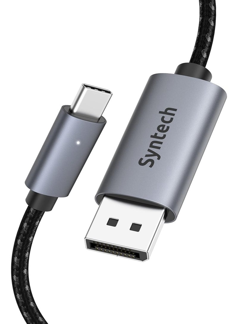 Syntech USB C to DisplayPort Cable[4K@60Hz], Thunderbolt 3 to DisplayPort Cable Compatible with MacBook Air/Pro 2020 iPad Mini/Pro 2021 iMac 2021 iPad Air 4 Samsung Galaxy S10/S9, Dell XPS, etc. 1.8m - Image 1