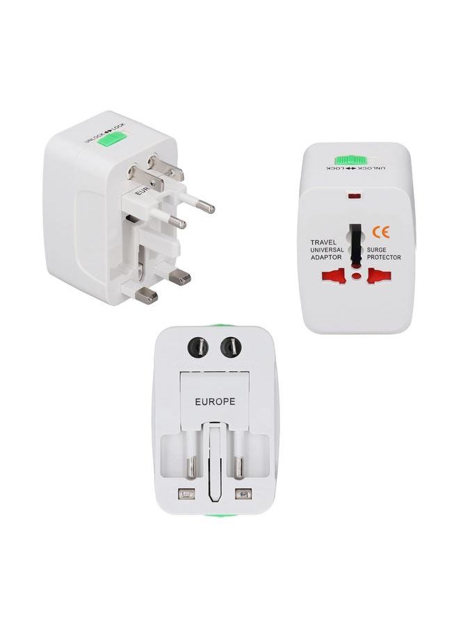 Thoraya 3 PCS Worldwide Universal Conversion Plug Global Tourism Multifunctional Power Adapter Converter 110‑240V  - Image 1
