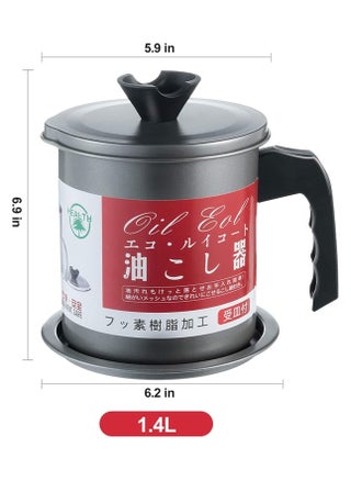 Essential Oil Filter Pot - Oil Separator - Mesh Strainer - Frying Grease Container Metal Can to Retain and Purify Liquid - pzsku/ZD26D59792B2E44000556Z/45/_/1736858724/1d240ec7-a866-4898-861b-a8aba31fb3de