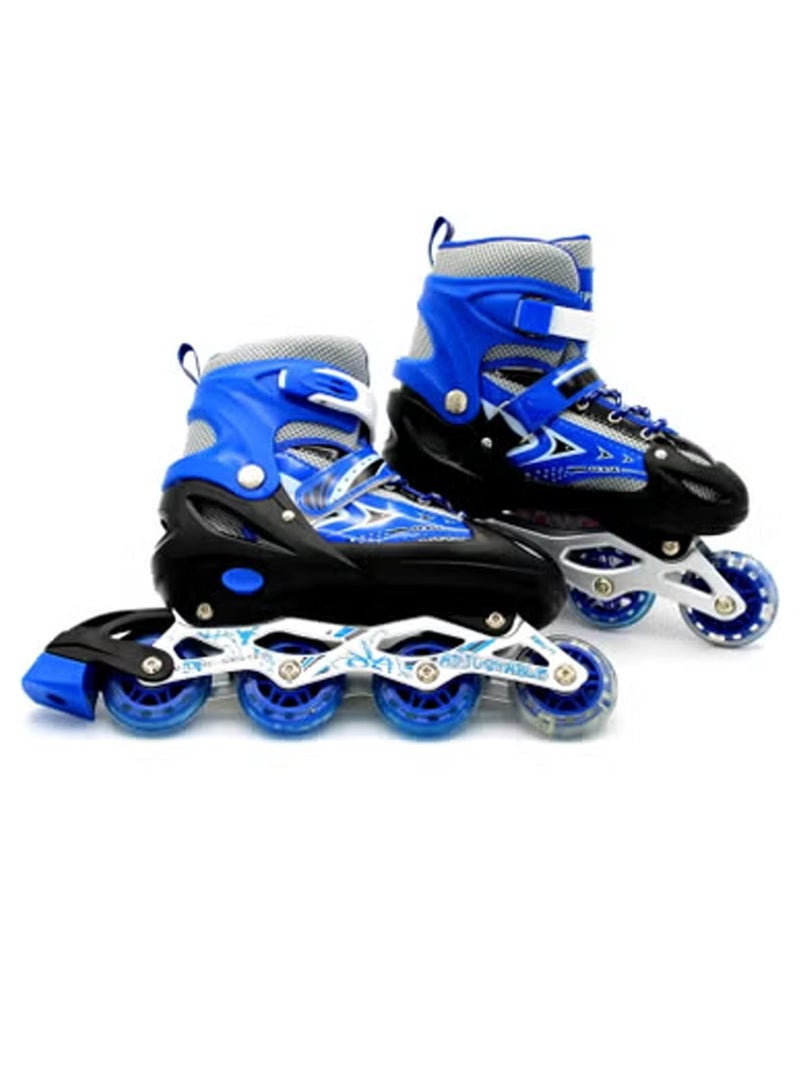 DubaiGallery Kids Roller Skate Shoes Single/Double Wheels Retractable Skateboarding Rollerblades Outdoor for Boys and Girls Pulley Shoes  - Image 2