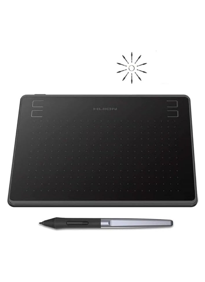 HUION - HS64 Graphics Drawing Tablet Battery-Free Stylus Android Windows macOS with 6.3 x 4 in Working Area Pen Tablet for Linux, Mac, Windows PC and Android - Image 1