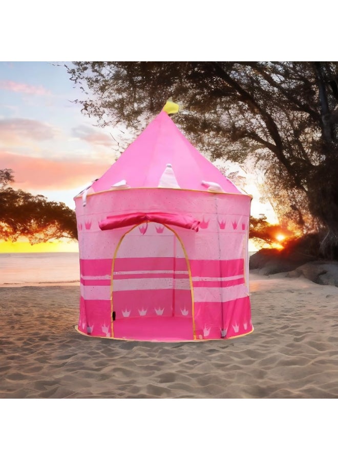 MiniMe Children’s Pop-Up Play Tent | 36-96 Months | Pink & Yellow | Polyester & Fiberglass | Quick Pop-Up & Portable | Durable & Tear-Resistant | Indoor & Outdoor Use | Easy Storage & Carry - Image 2