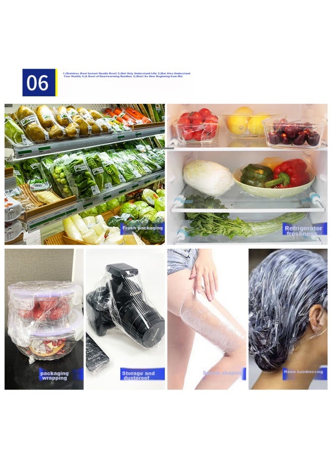 Yessel Yizhixuan Cling Film, Extra Large Roll, Pvc, 60cm X 300 Yards, Commercial Use, For Fresh Produce, Supermarket, Catering, Food, Disposable Wrapping Film - Image 5