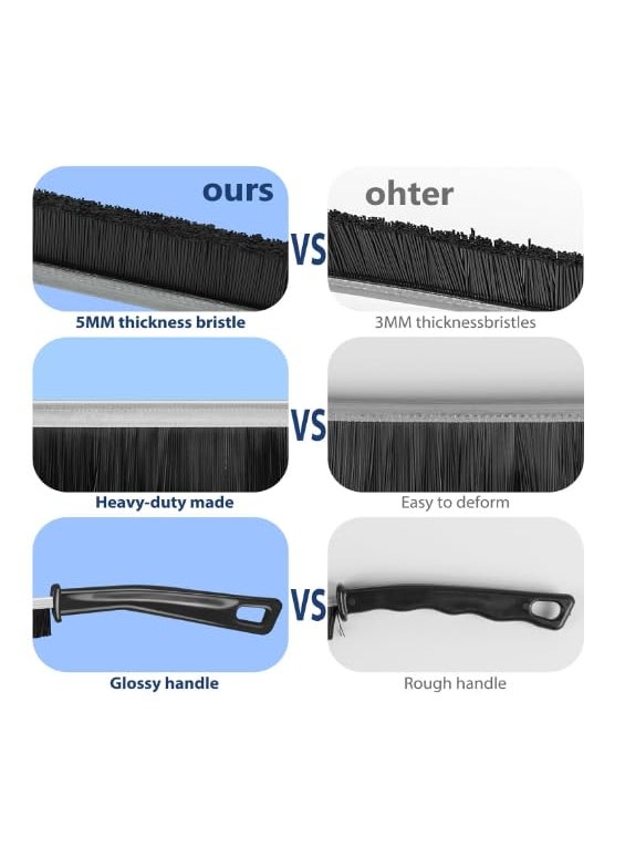 Generic Upgraded Gap Cleaning Brush Hard Bristle Tool Multipurpose Cleaning Brush for Shower Cleaner Pin Corner Tile Windows Bathroom Washbasin Stove Mess Toilet Floor Gadgets Pack of 3  - Image 3
