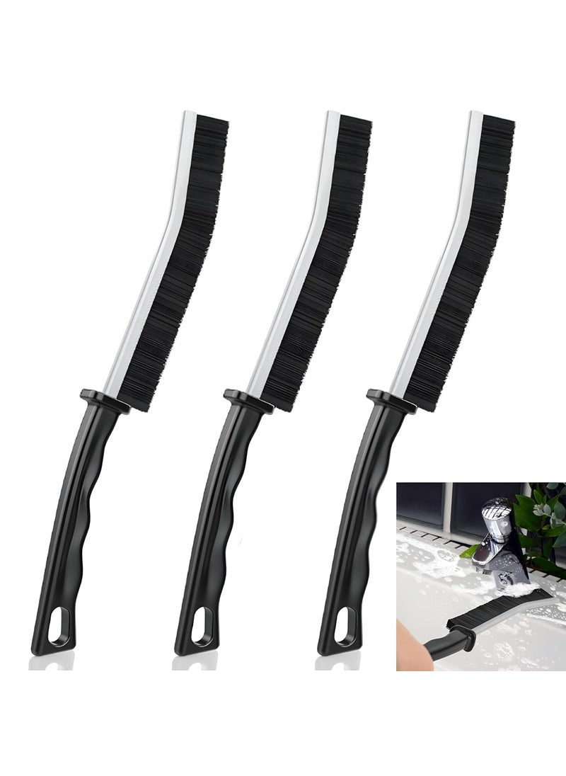 Generic Upgraded Gap Cleaning Brush Hard Bristle Tool Multipurpose Cleaning Brush for Shower Cleaner Pin Corner Tile Windows Bathroom Washbasin Stove Mess Toilet Floor Gadgets Pack of 3  - Image 1