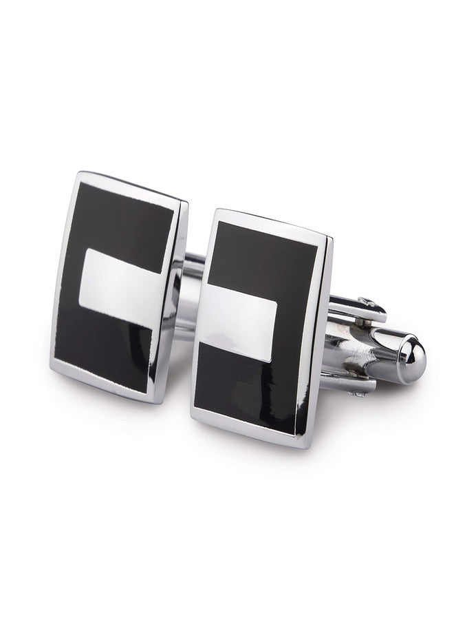 Kovove The Bling Black Cufflinks for Men - Image 1