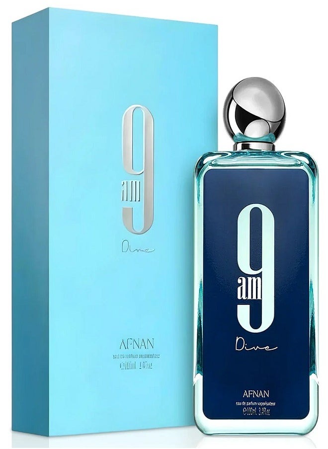 Afnan Unisex 9AM Dive EDP Spray 3.4 oz Fragrances  - Image 1