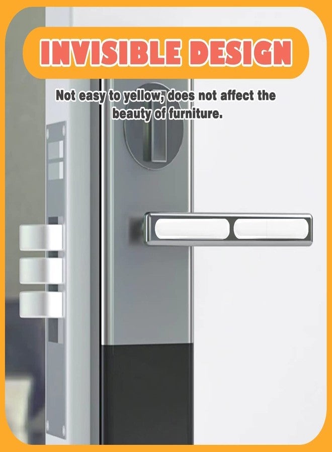 SHFTI Anti-Collision Sticker - Transparent Silicone Door Bumper Strip - Non-Marking Cabinet Handle Protector - Noise Reduction & Anti-Slip - Self-Adhesive - 6.5x1cm - Pack of 30 - Image 3