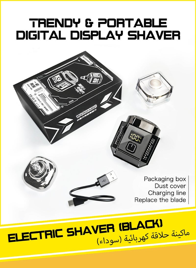 Generic trendy youth dual-effect trimming razor, shaving & ear and nose hair trimming two-in-one, fashionable portable tool (black)  - Image 2