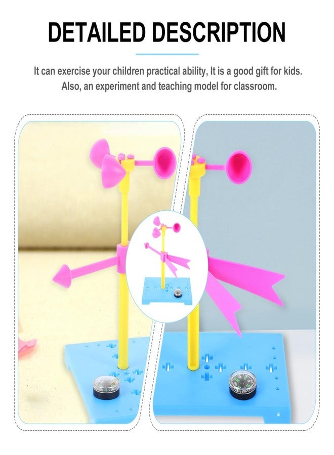 TOYANDONA ألعاب توياندا 6 مجموعات من أدوات الرياح التعليمية للأطفال لعبة دماغ مقياس سرعة الرياح أدوات الصف مقياس الطقس ألعاب تطويرية أدوات سكويد مواد يدوية حزمة بلاستيكية للأطفال - Image 4
