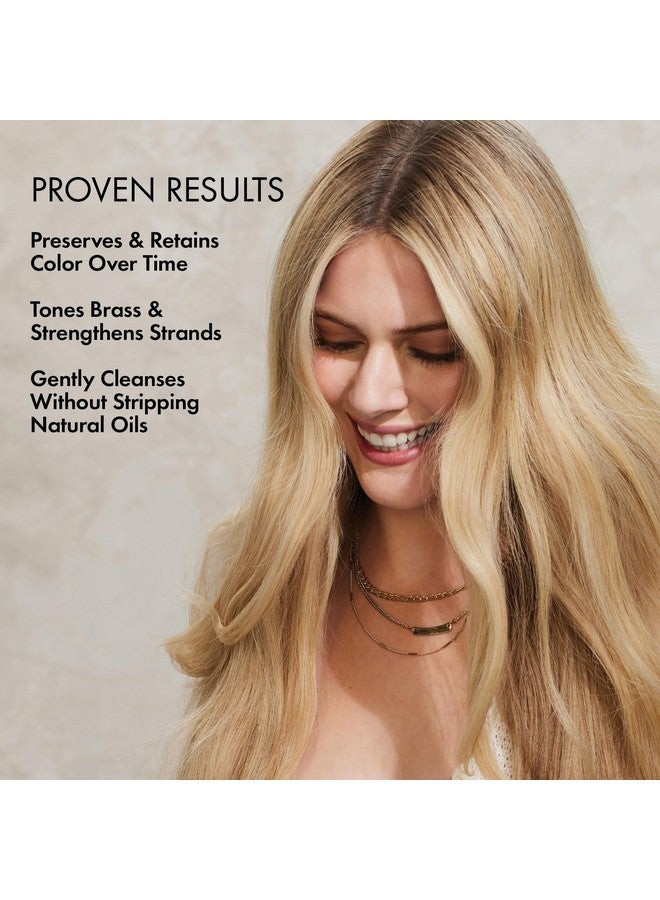بوندي بوست شامبو بلوند بيبي تونينج أرجواني ناعم + شامبو للشعر اللامع للشعر الأشقر يزيل الألوان النحاسية + يرطب الشعر اللامع + شامبو أرجواني مغذي خالٍ من الكبريتات 16.90 أونصة سائلة - Image 5