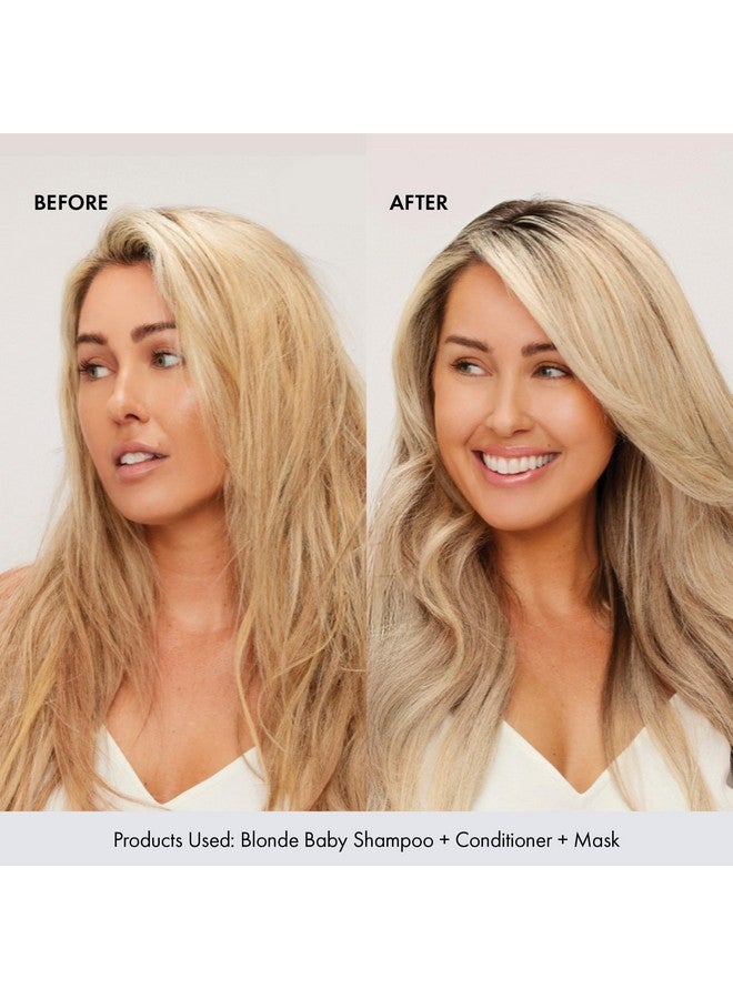 بوندي بوست شامبو بلوند بيبي تونينج أرجواني ناعم + شامبو للشعر اللامع للشعر الأشقر يزيل الألوان النحاسية + يرطب الشعر اللامع + شامبو أرجواني مغذي خالٍ من الكبريتات 16.90 أونصة سائلة - Image 4
