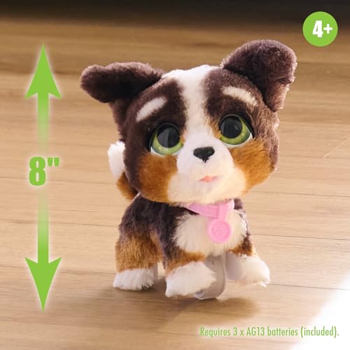 furReal Walk-A-Lots Bernedoodle Interactive Toy, 8-inch Walking Plush Puppy with Sounds, Faux Fur, Kids Toys for Ages 4 Up by Just Play - Image 3