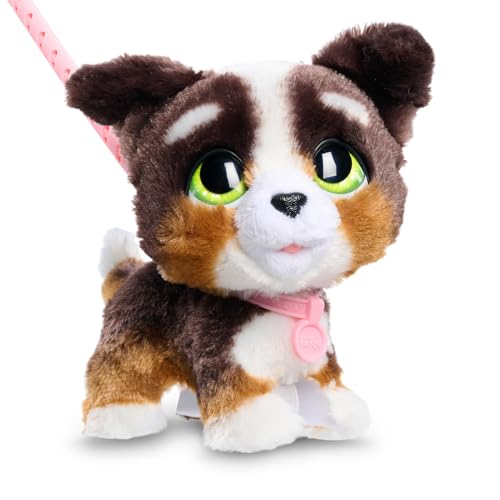 furReal Walk-A-Lots Bernedoodle Interactive Toy, 8-inch Walking Plush Puppy with Sounds, Faux Fur, Kids Toys for Ages 4 Up by Just Play - Image 1