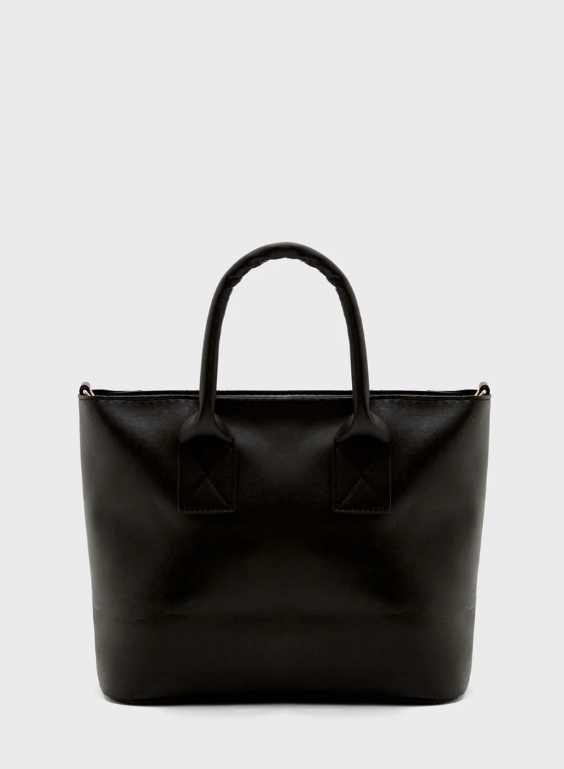 trendyol Kroko Effect Double Handle Satchel