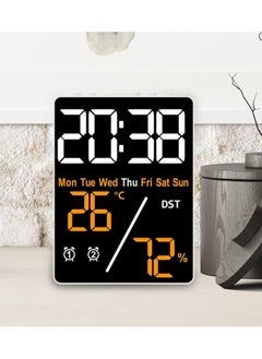 Generic Multifunctional LED Digital Alarm Clock - Displays Time, Date, Temperature, Humidity - Dual Alarms and Stylish Design for Office or Home  - Image 3
