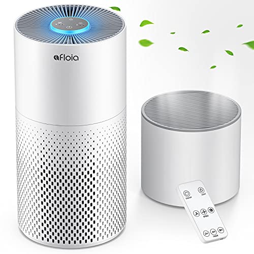 Afloia Humidifier and Air Purifier in One, 3-Stage Filter Cleaner Evaporatively Humidify Combo Remove Pets Dust Dander Hair Allergy Pollen Smoke Smell for Home Bedroom Large Room, 24dB Quiet - Image 1