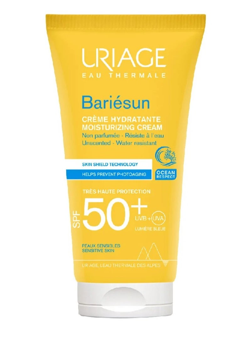 يورياج كريم مرطب باريسن يمنع الشيخوخة الضوئية ومقاوم للماء بعامل حماية من أشعة الشمس 50 بالإضافة إلى حماية من الأشعة فوق البنفسجية UVA وUVB بدون رائحة 50 مل