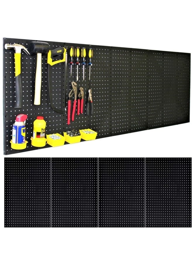Generic Wallpeg 3 Black Plastic Pegboard Panels 180Cm Wide Garage Tool Pegboard Am 212  - Image 1