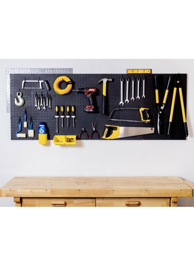 Generic Wallpeg 3 Black Plastic Pegboard Panels 180Cm Wide Garage Tool Pegboard Am 212  - Image 4