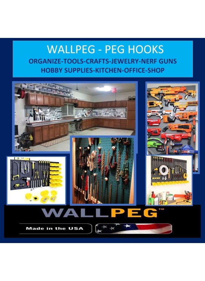 Generic Wallpeg 3 Black Plastic Pegboard Panels 180Cm Wide Garage Tool Pegboard Am 212  - Image 5
