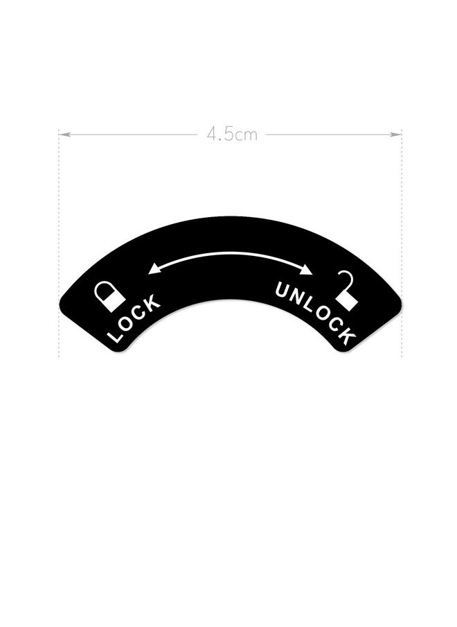dealzEpic - Lock Unlock Direction Indicating Stickers - Self Adhesive Peel And Stick Decals  - Image 3