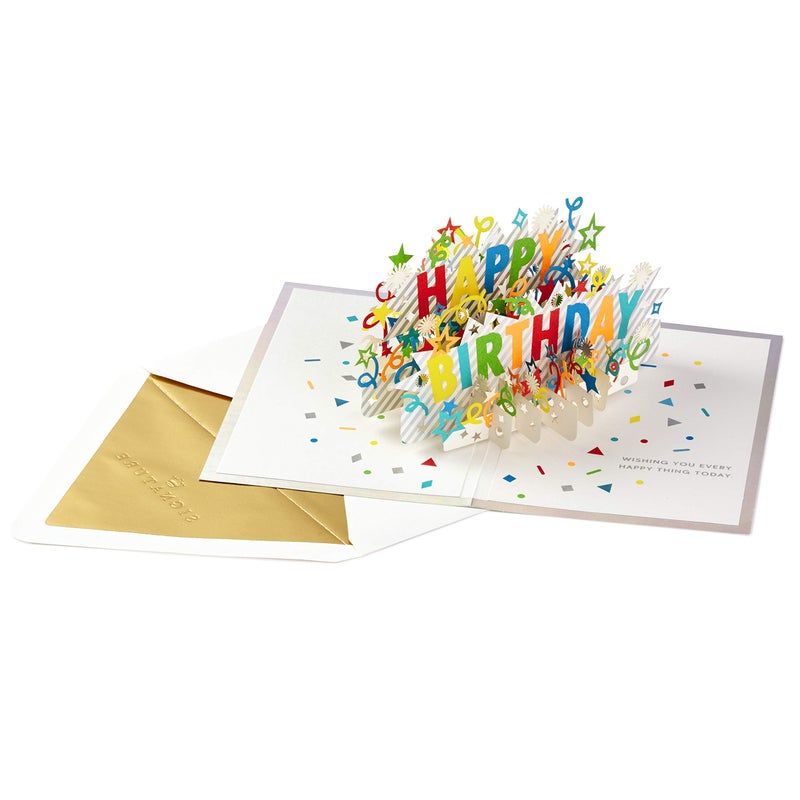 Hallmark Signature Paper Wonder Pop Up Birthday Card (Happy Birthday) - Image 5