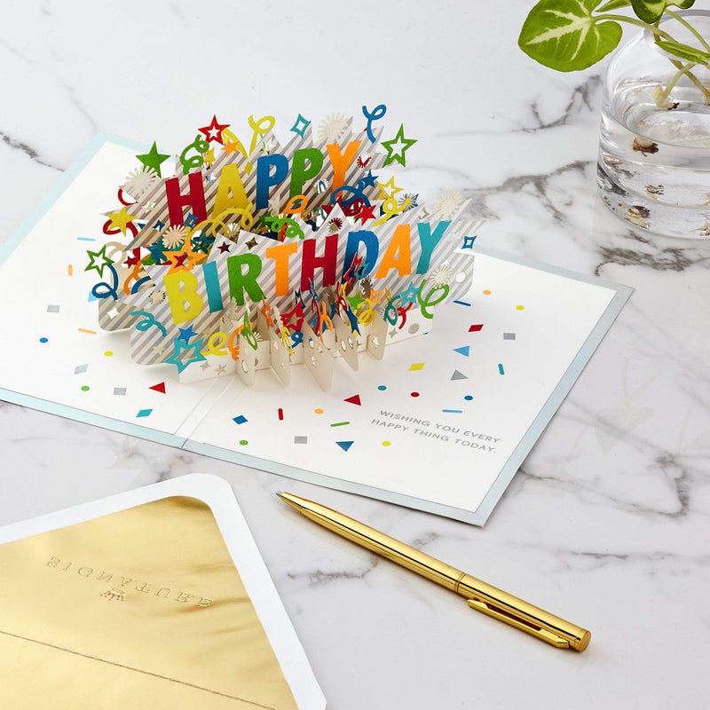 Hallmark Signature Paper Wonder Pop Up Birthday Card (Happy Birthday) - Image 3