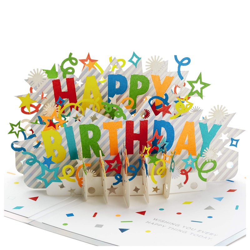 Hallmark Signature Paper Wonder Pop Up Birthday Card (Happy Birthday) - Image 1