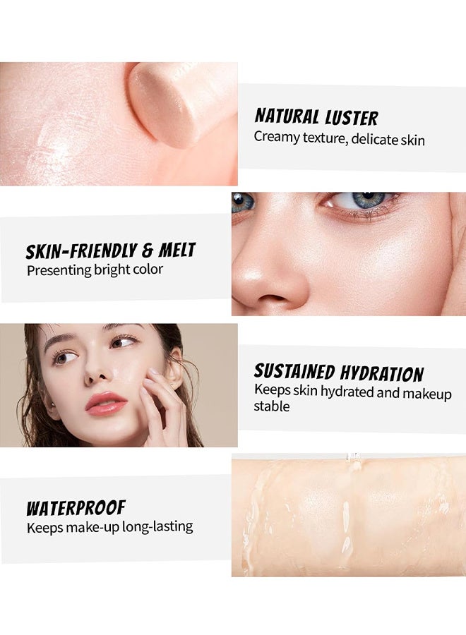 Hince True Dimension Radiance Balm, Natural Shimmer Face Highlighter With Transparent Tones To Brighten Skin, Ultra - Slim Texture, A Multi - Use Makeup Stick For Blush And Eyeshadow, 5g (Light) - Image 4