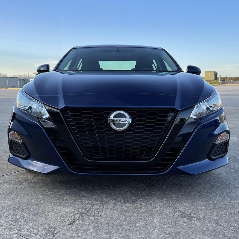 SlickMod Chrome Delete Blackout Vinyl Overlay for 2019-2022 Nissan Altima Front Grill Trim - Gloss Black - Image 5