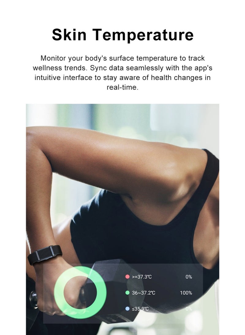 Walpck Smart Bracelet,Smart Health Wristband for Man&Women,Wearable Activity & Fitness Tracker Band, 24H Sleep Tracker,Health Data Monitor, Multi-Sport Mode Smart Wristband with Free APP,Black - Image 5