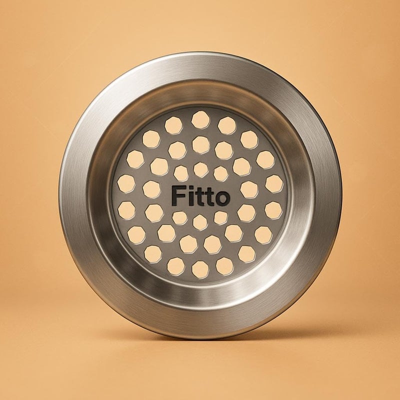 FITTO Stainless Steel Sink Strainer – Durable Kitchen Drain Filter, 2-Piece Set, Silver, 20x10 cm - Image 3