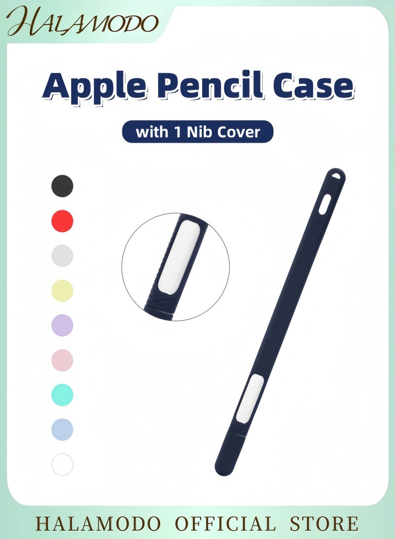 Apple Pencil 2nd Gen Case Silicone Grip Sleeve Cover with 1 Nib for iPad Pro Protective Holder for Pencil Lovely Cat Design Case - Image 1