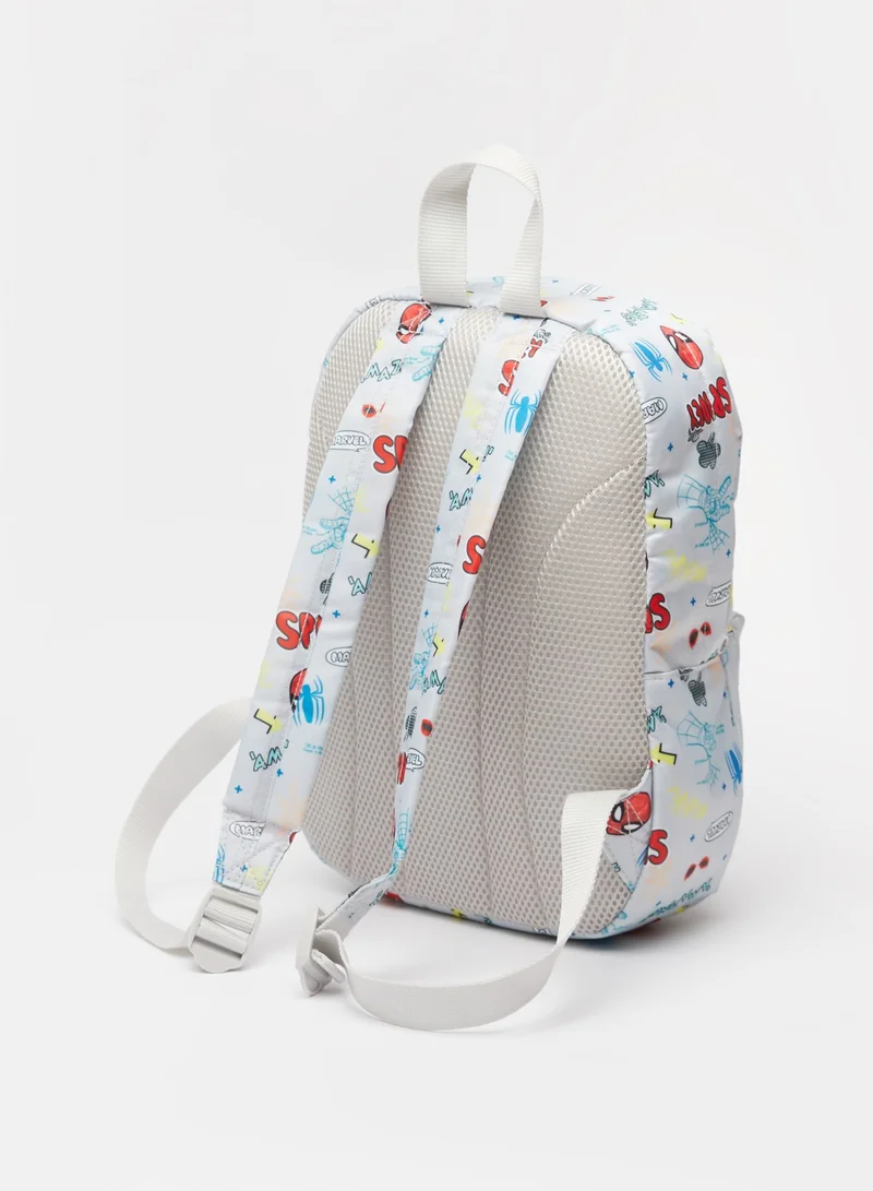 MARVEL Spider-Man Print Backpack with Adjustable Strap and Zip Closure