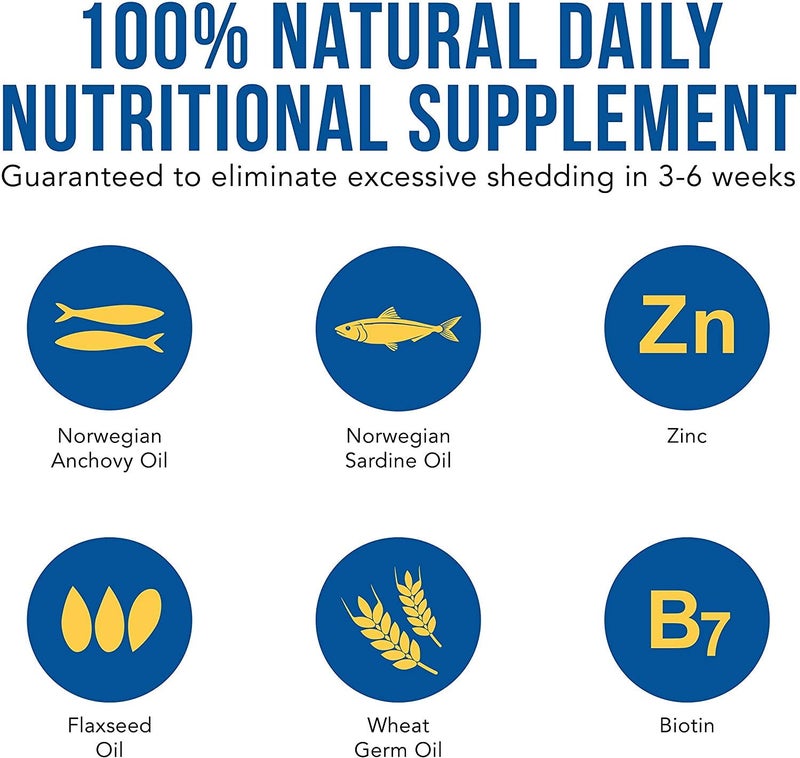 SynergyLabs Shed-X Liquid Dog Supplement, 8oz â€“ 100% Natural â€“ Helps Dog Shedding, Fish Oil for Dogs Supports Skin & Coat, Dog Oil for Food with Essential Fatty Acids, Vitamins, and Minerals - Image 3