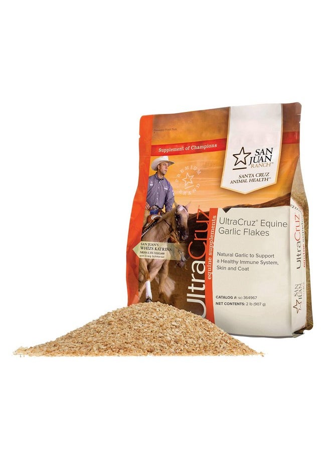 UltraCruz UltraCruz Equine Garlic Flakes Supplement for Horses, 2 lb  - Image 2