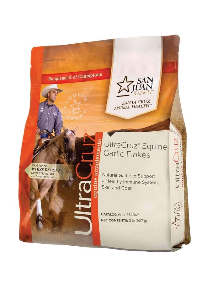 UltraCruz UltraCruz Equine Garlic Flakes Supplement for Horses, 2 lb  - Image 1