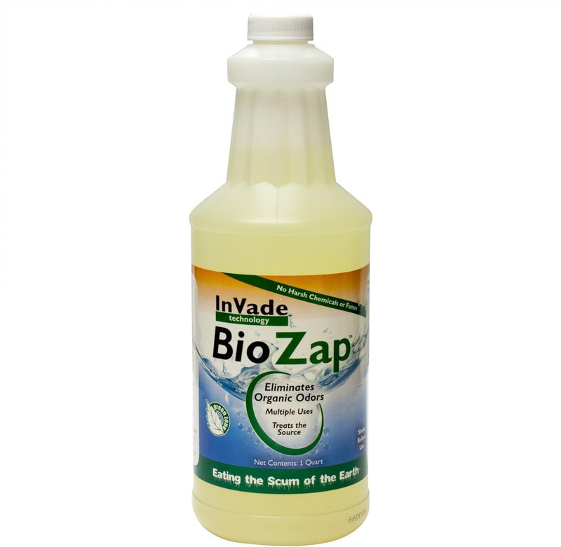 Rockwell InVade Bio Zap Odor Eliminator - 1 Quart Liquid for Organic Odor Elimination